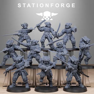Tarion Melee Infantry - Set of 10 | Grimdark | Sci-Fi Future | Tabletop Wargaming