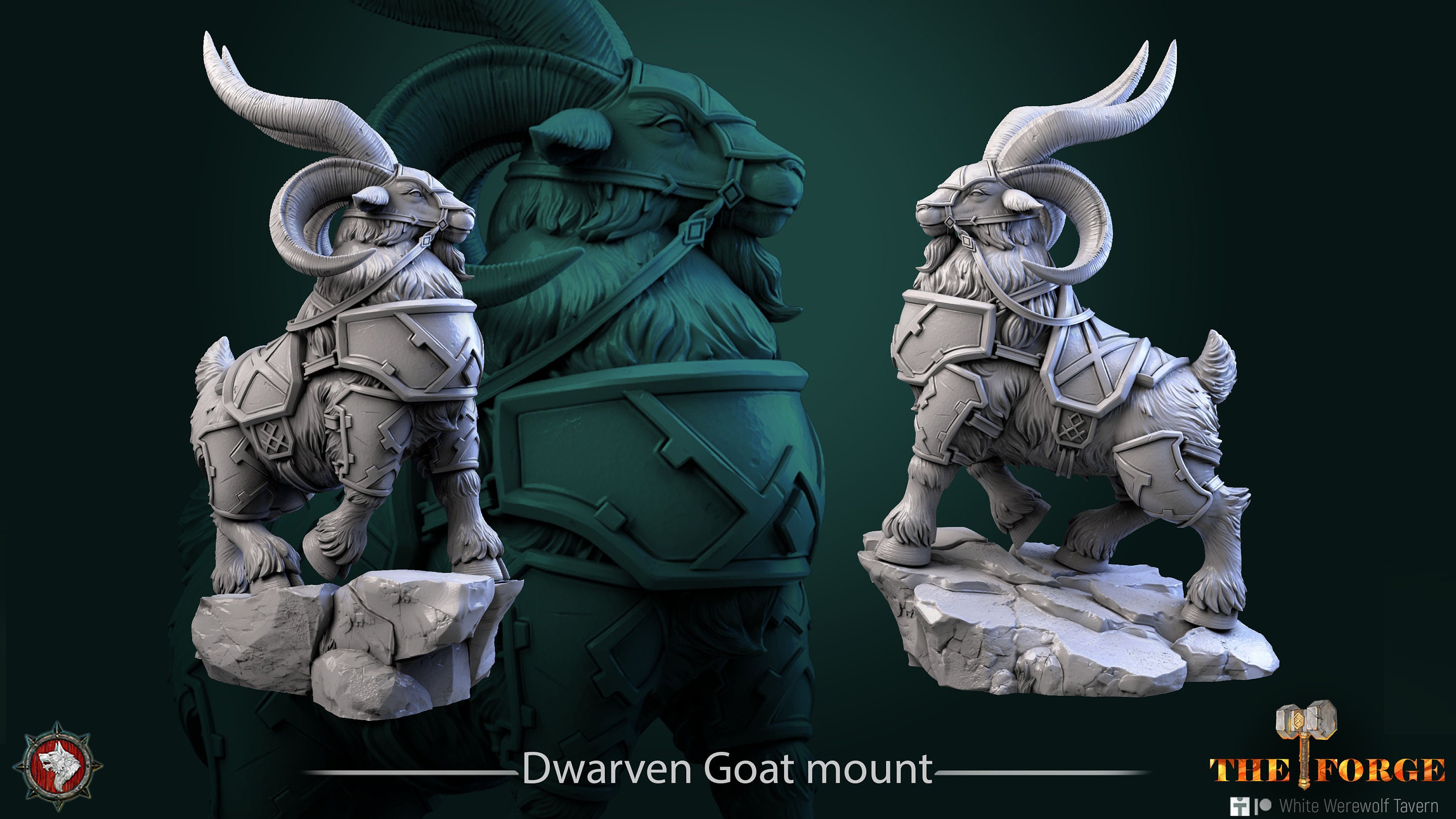 Dwarven Goat Mount Armored - Etsy