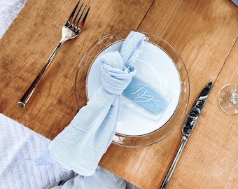 Custom Acrylic Wedding Place Cards, Painted Party Name Cards