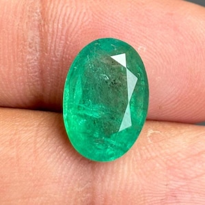 High Quality Emerald,Natural Emerald,Zambian Emerald,Emerald Oval Cut,Jewelry Making,Calibrated Loose Gemstone,14x10x6MM,6Carat