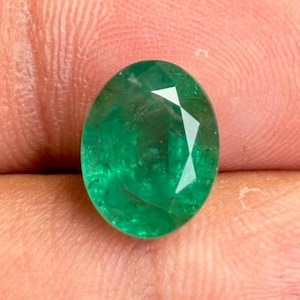 High Quality Emerald,Natural Emerald,Zambian Emerald,Emerald Oval Cut,Jewelry Making,Calibrated Loose Gemstone,12x10x7MM,5.45Carat