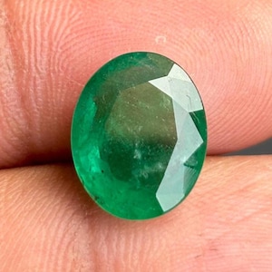 High Quality Emerald,Natural Emerald,Zambian Emerald,Emerald Oval Cut,Jewelry Making,Calibrated Loose Gemstone,14x11x6MM 6.75Carat