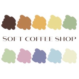 Soft Coffee Shop Procreate Palette