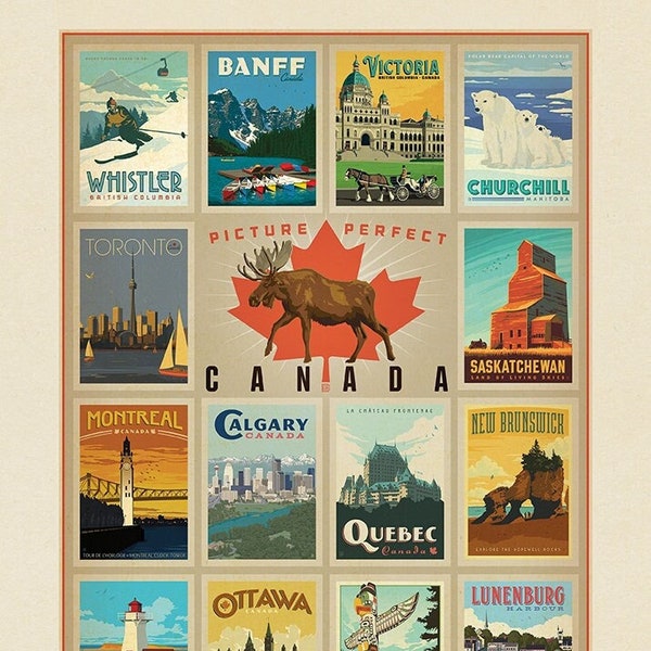 Destinations 3 | Canada Cities Panel (Digitally Printed)