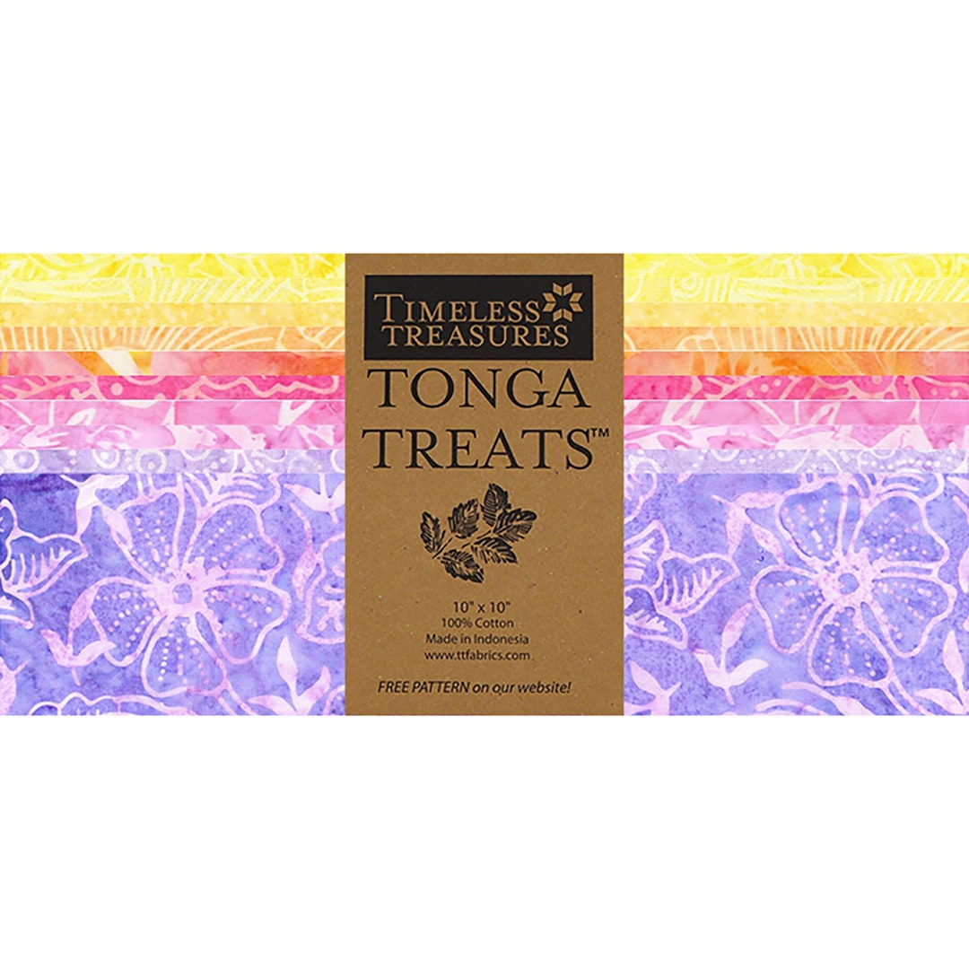 Tonga Treats Batiks 10 Squares Flutter Etsy