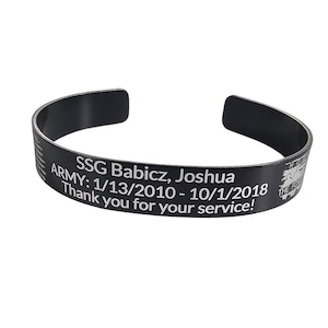 Military Memorial Bracelet