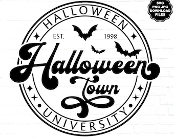 Halloweentown SVG, Halloween University SVG, Halloween Town, Halloween TShirt, Halloween Clipart, Halloween Decal, Cricut, Sublimation
