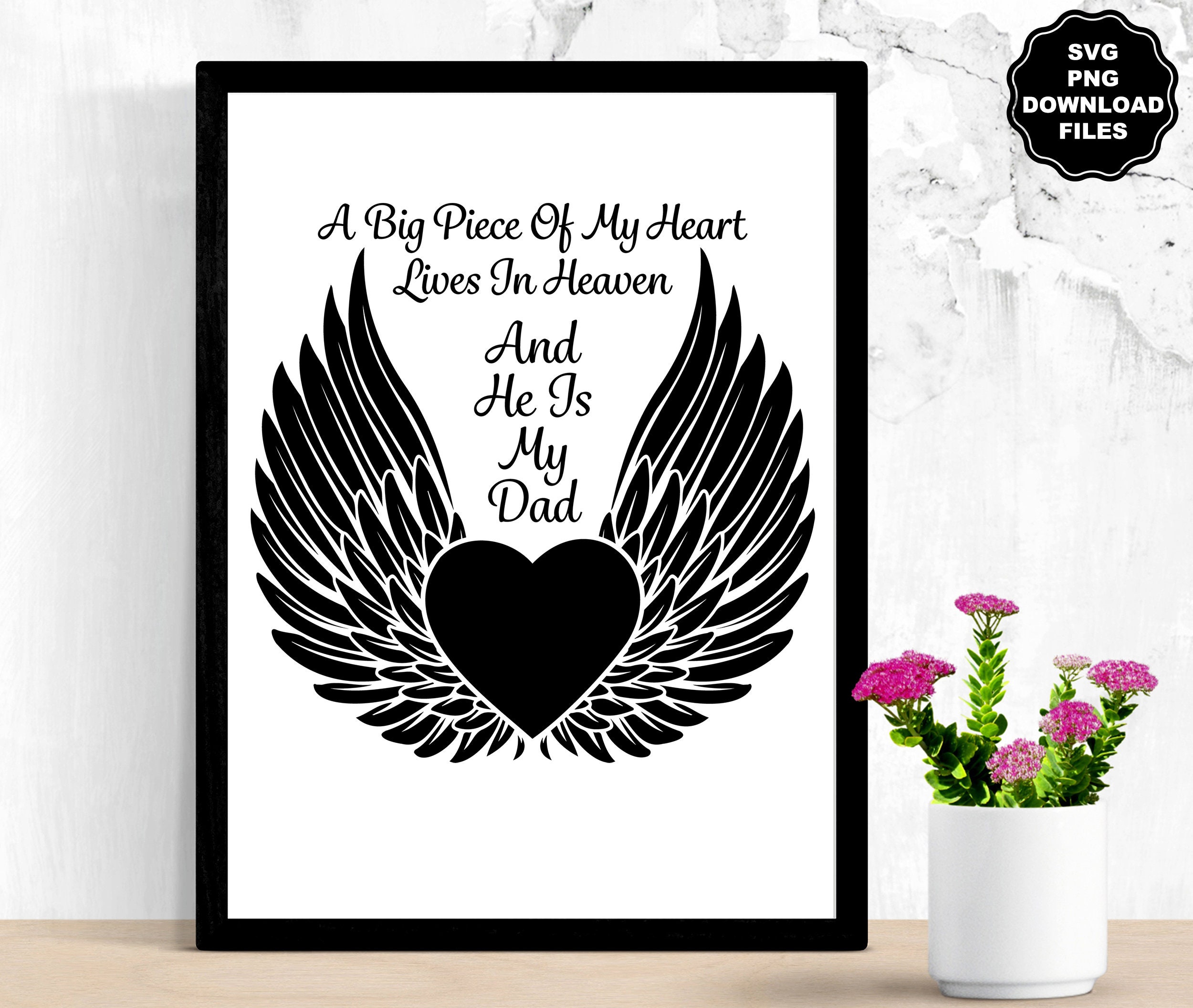 A Piece Of My Heart Lives In Heaven Sterling Silver Ring - Angel Wing Memorial Gift - View #3