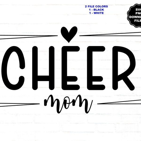 Cheer Mom SVG, Frame Border, Heart, Cheer Mom, Cheer Mom T-shirt, Cheer Mom Decal, Cheer Mom Sublimation, Cricut, Clipart