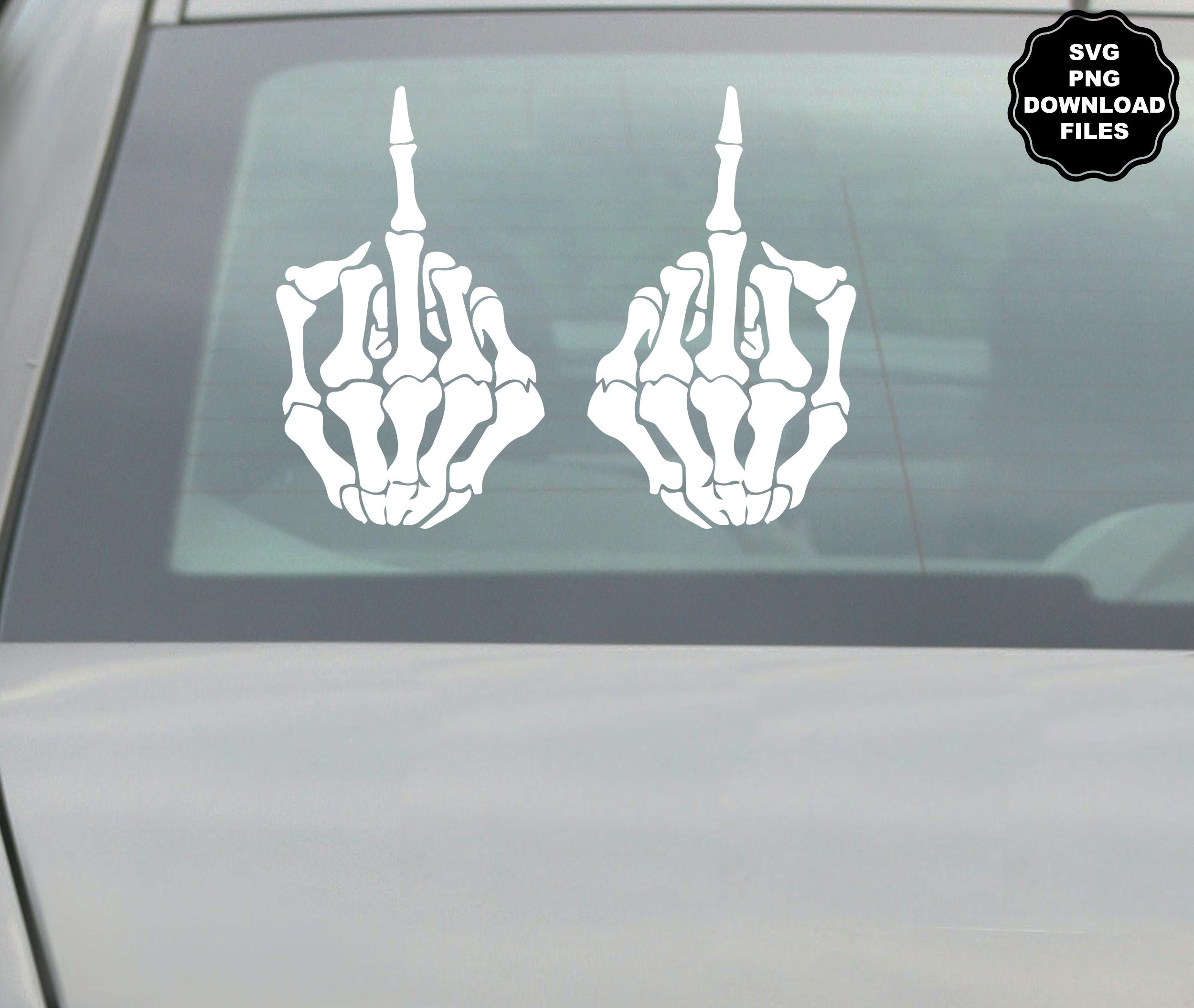 Skeleton Middle Finger Sticker Skeleton Middle Fingers SVG Fuck You Fingers Skeleton Hand Skeleton ...