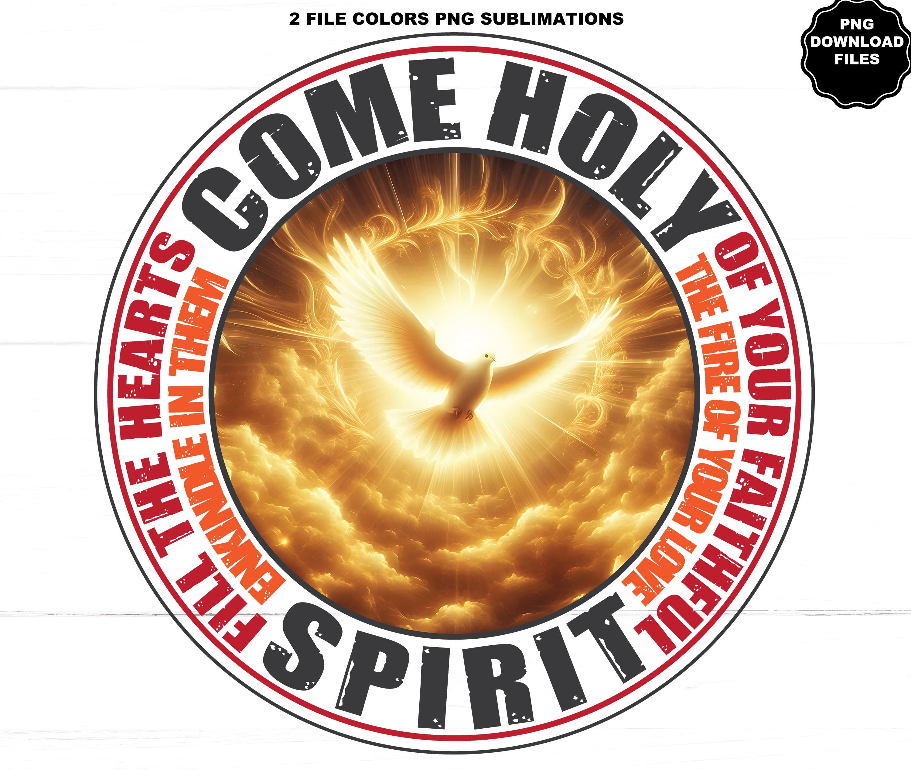 Come Holy Spirit Pentecost Catholic Easter Resurrection Jesus Cross ...