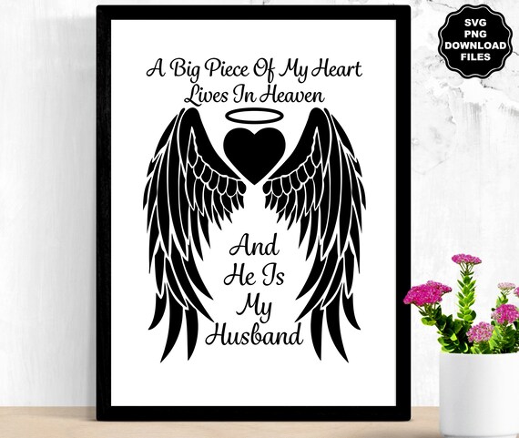 For My Husband Lives In Heaven-Husband Guardian Angel Tshirt For My Husband Lives In Heaven-Husband Guardian Angel Tshirt