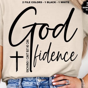 Gottvertrauen Wissen, dass ich nicht kann, aber er kann SVG, Gott hat mich, Christian, Selbstliebe, Inspiration, Motivation, Positivität, Liebe sich selbst SVG PNG
