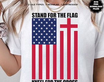 Stand For The Flag Kneel For The Cross, American Flag Cross, Patriotic, Christian, Faith Family Country, 4th Of July, 250th Year Anniversary