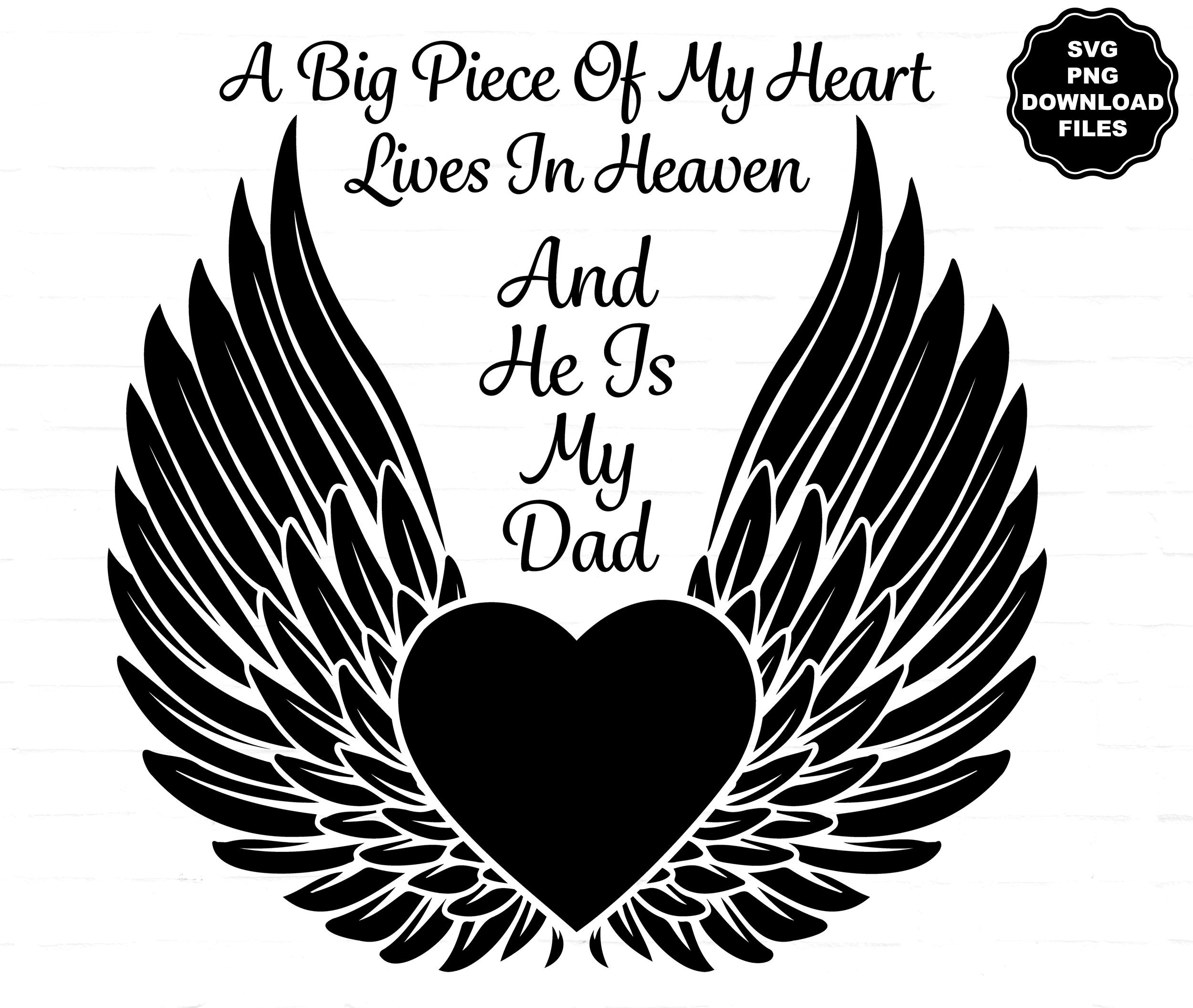 A Piece Of My Heart Lives In Heaven Sterling Silver Ring - Angel Wing Memorial Gift - View #7