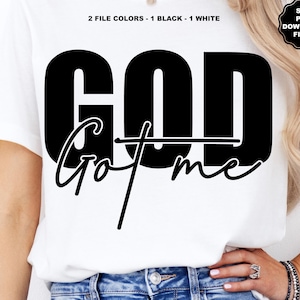 Gott hat mich, aber Gott SVG, es gab keinen Weg, aber Gott machte einen Weg, Christ, Selbstliebe, Inspiration, Motivation, Positivität, Liebe sich selbst SVG PNG