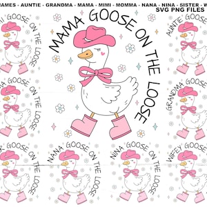 Maman oie en vrac maman maman maman grand-mère tante soeur Mimi Nina mamie oie SVG maman SVG maman Png maman Svg oie Png fête des mères Svg