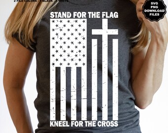 Stand For The Flag Kneel For The Cross, American Flag Cross, Patriotic, Christian, Faith Family Country, 4th Of July, 250th Year Anniversary