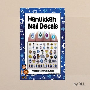 Manicures Chanukah Nail Decals