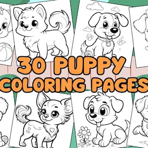 30 Cartoon Puppy Coloring Pages, puppy coloring, dog, dog lovers, coloring activities, cartoon dogs, puppies, fun activities for children