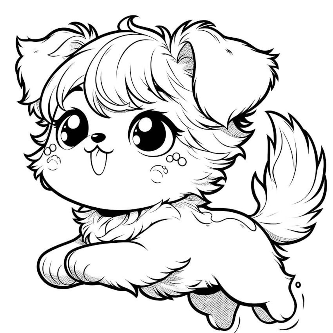 Kawaii Dogs Awaiting Adventure