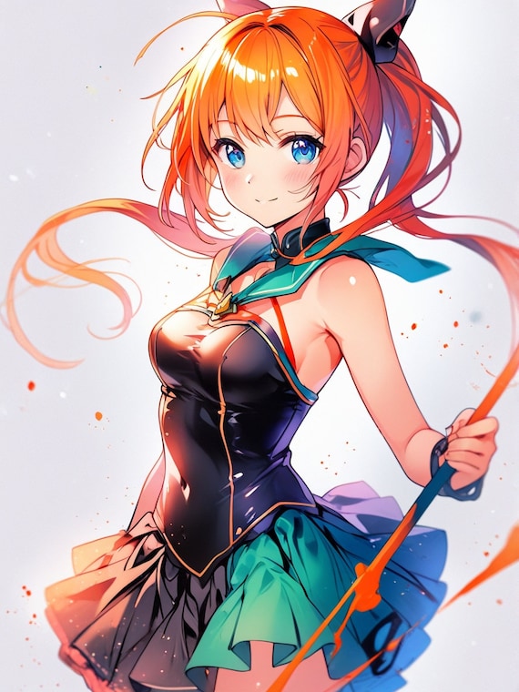 50 アニメの女の子、アニメアート、かわいい、アニメキャラクター