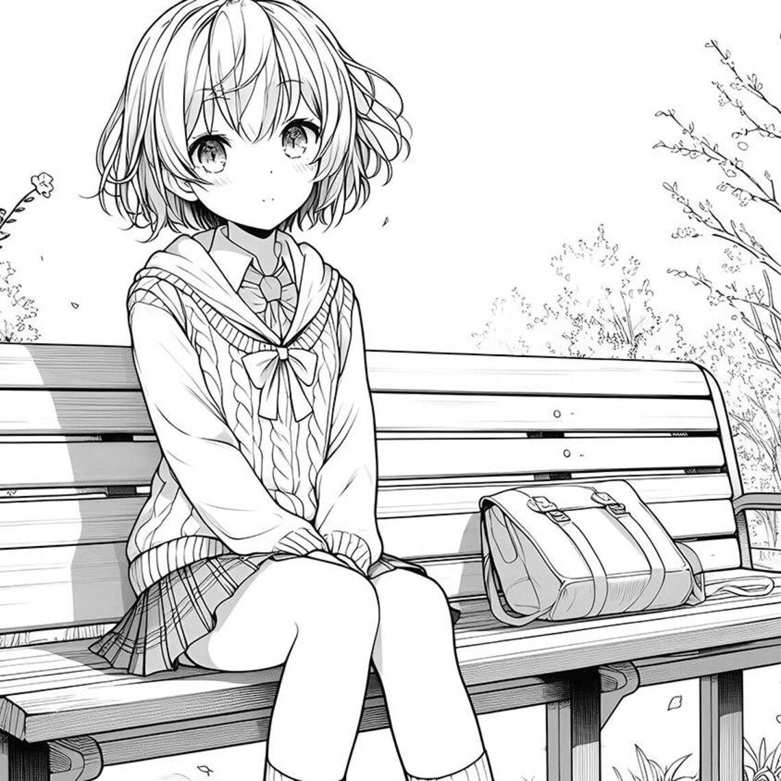 25 Anime Girl Coloring Pages, Anime Girls, Anime Style, Kawaii, Girls ...
