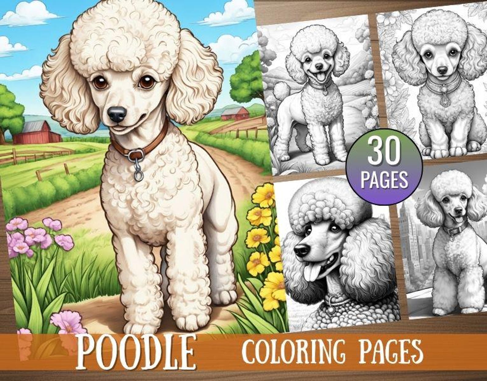 30 Poodle Coloring Pages, Poodle, Coloring Pages, Adult Coloring ...