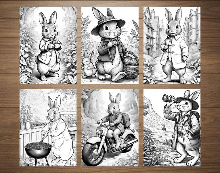30 Mister Rabbit Coloring Pages, Rabbits, Printable Coloring Pages ...