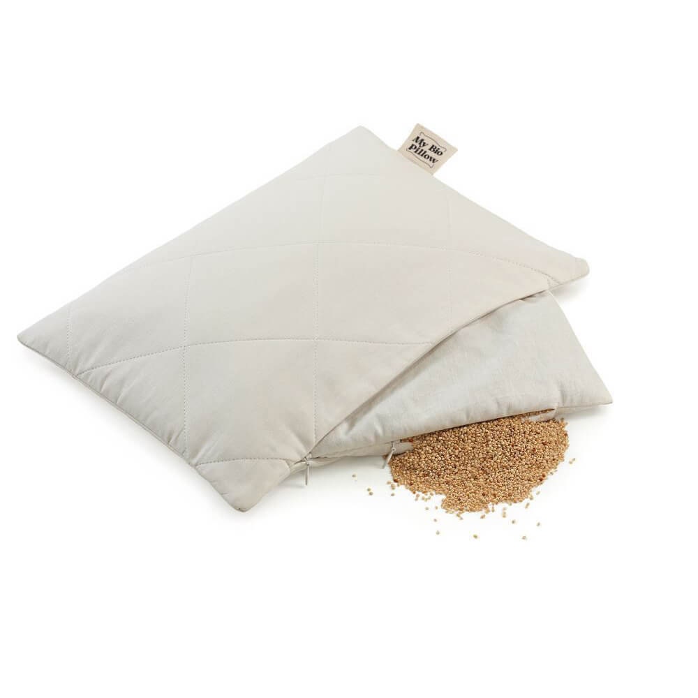 Sleeping Pillow With Organic Millet Husks Filling, Organic Bio Pillow