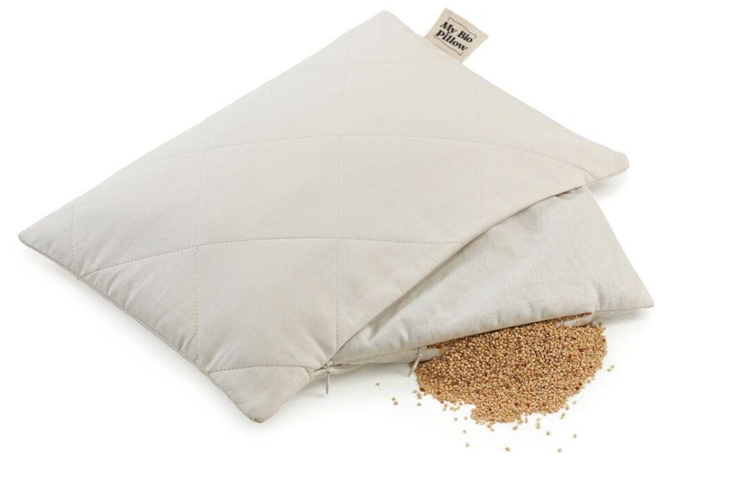 Organic Millet Pillow, Organic Cotton Pillow Cases, Support Lumbar ...
