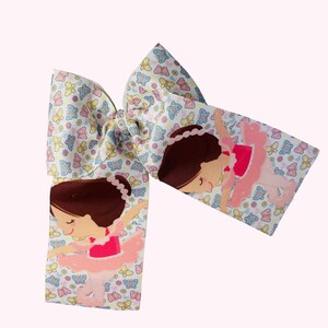 Ballet Slippers Hair Bow, Cheer Hair Bow for Girls and Baby, Ballerina Dance Hair Bow, Ballerina Ballet Hair Clip, Birthday Gift for Girls