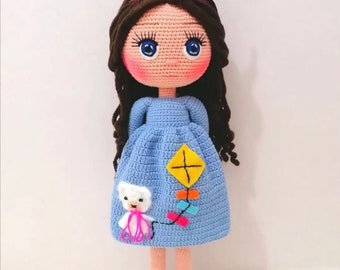 Amigurumi Doll for Sale, Crochet Amigurumi Doll, Stuffed Doll, Amigurumi Girl, Plush Toys, Crochet Princes Doll, Crochet Doll for Sale,