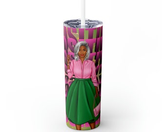 Magere Tumbler met rietje, 20oz