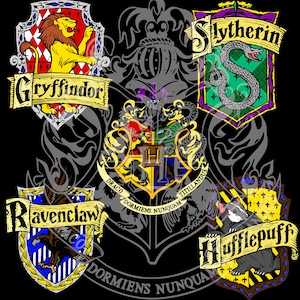 Hogwarts School and House Crests Colour - NEW! - Digital Download - SVG and PNG