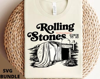 Easter Jesus svg, Rolling Stones svg, Christian Easter Png, Christian Shirt, He is Risen Png, Bible Verse Shirt, Funny Easter Png