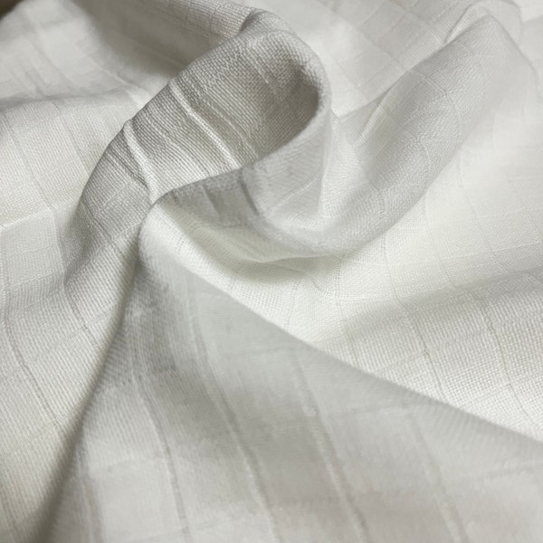 White doublegauze fabric, wide 63", soft muslin, swaddle, waterabsorbing, craft DIY, gift, breathable, reusable, ecofriendly, kitchen,