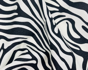 zebra pattern, wide 70inches, Upholstery canvas fabric,  Waterproof,  oil repellent, black white,  home decoration, curtain, cushion, sofa,