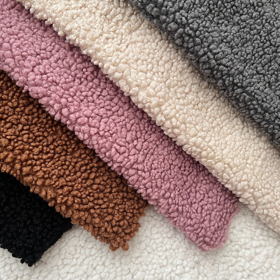 Teddy Boucle Fabric Wide 62 Fluffy Curled Sherpa - Etsy