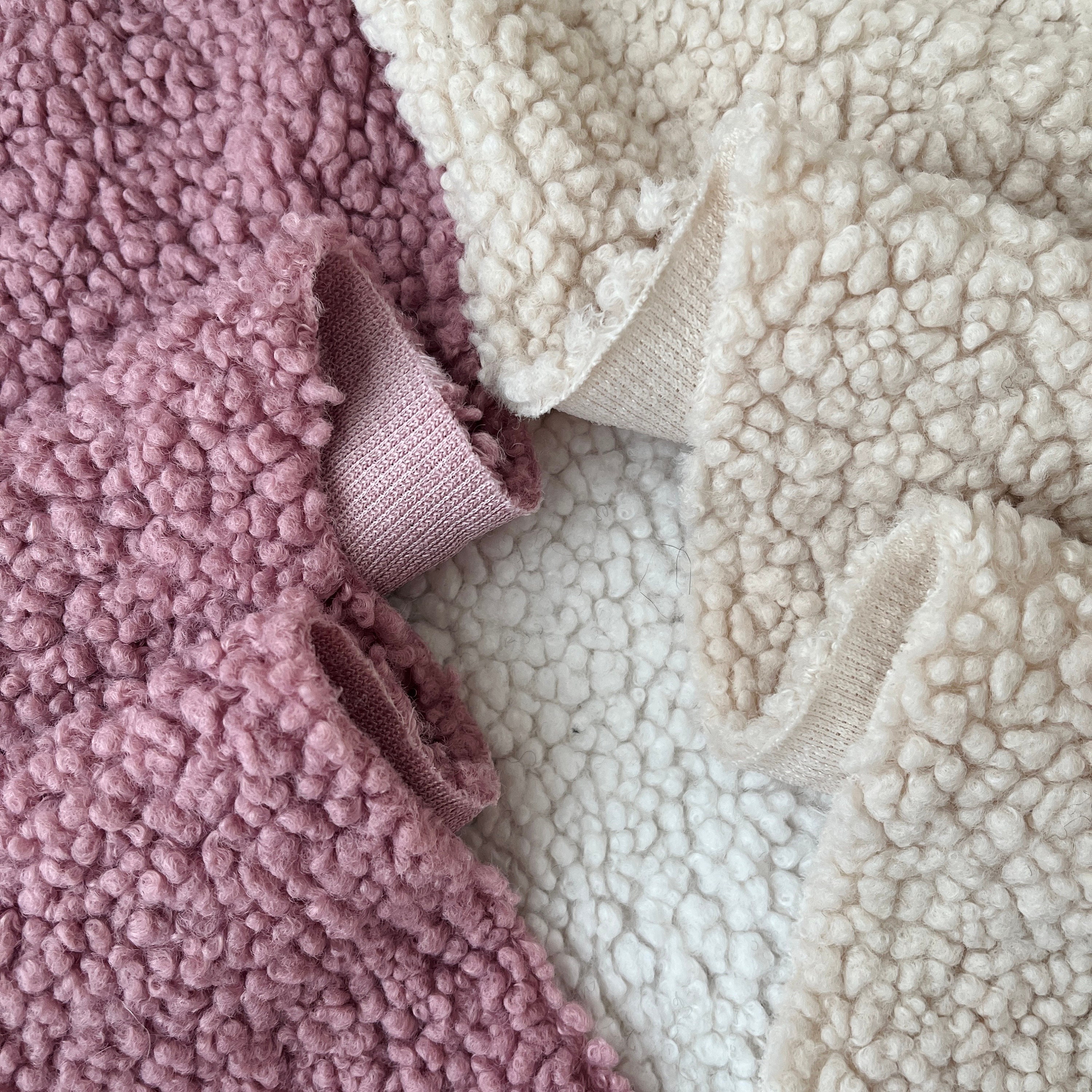 【COSYHARU】Boucle detail knit Teddy Boucle Fabric, Wide 62