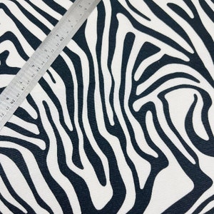 zebra pattern, wide 70inches, Upholstery canvas fabric,  Waterproof,  oil repellent, black white,  home decoration, curtain, cushion, sofa,