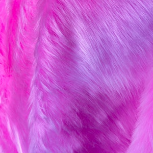 Neon Pink Plüschstoff, Kunstfell, Breite 150 cm, Meterware, 3 farbig, einseitig, umweltfreundlich, weicher Plüschstoff, Stofftiere, Fotorequisite, Mantel