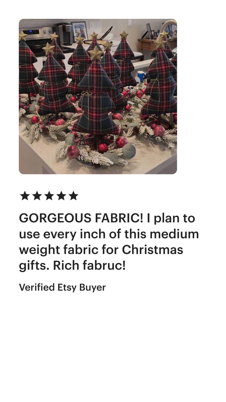 Stewart Crafting material, Wide 1.85yard, Table Cloth, Scottish, Plaid Pattern linen, Navy Red Noel Checkered, Christmas Decor, 105gsm, zdjęcie 13