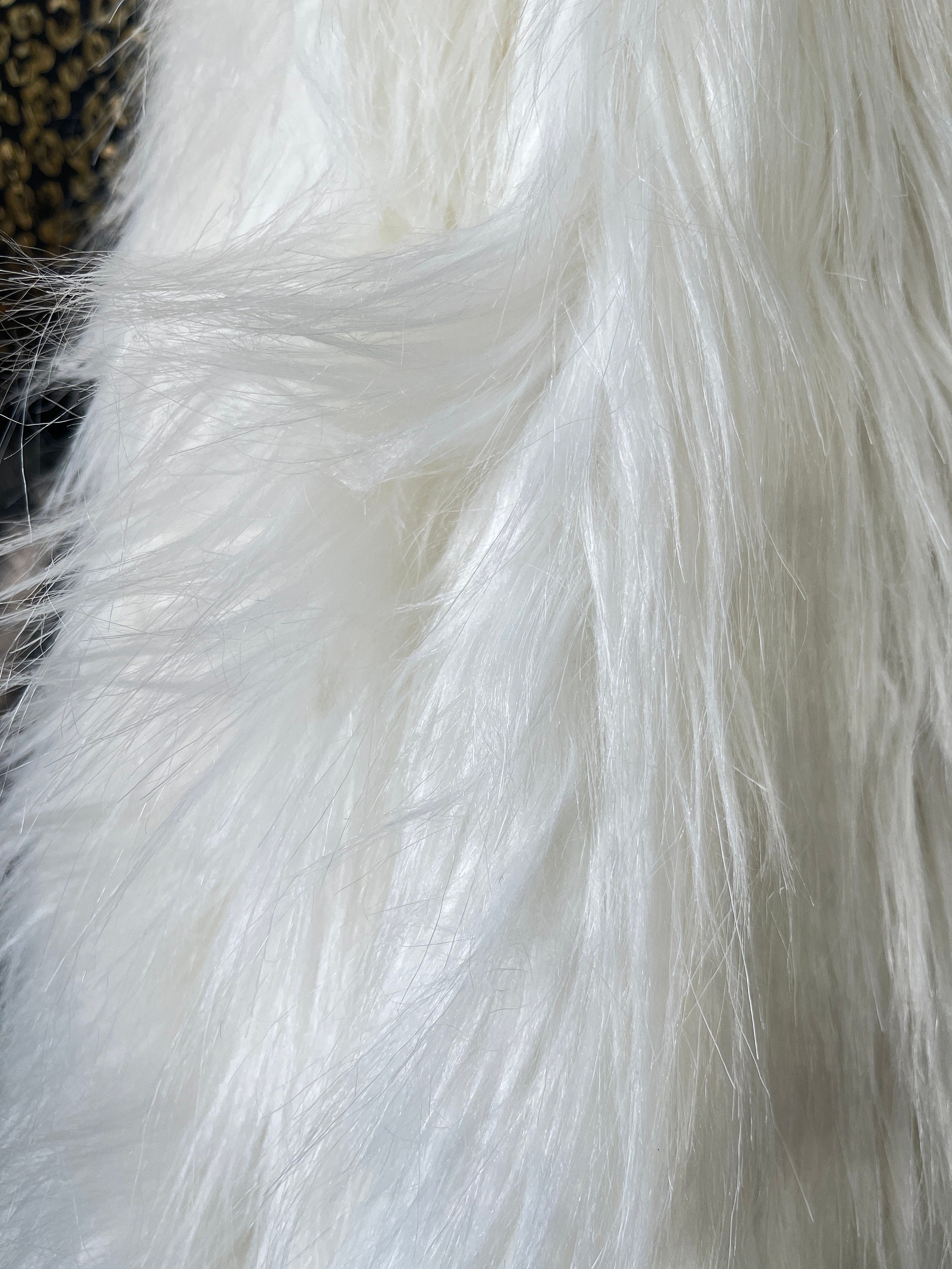 White Shaggy Coat - Etsy