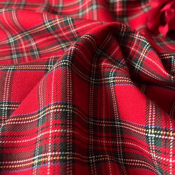 Royal Stewart Red Plaid Tartan Laundry Basket