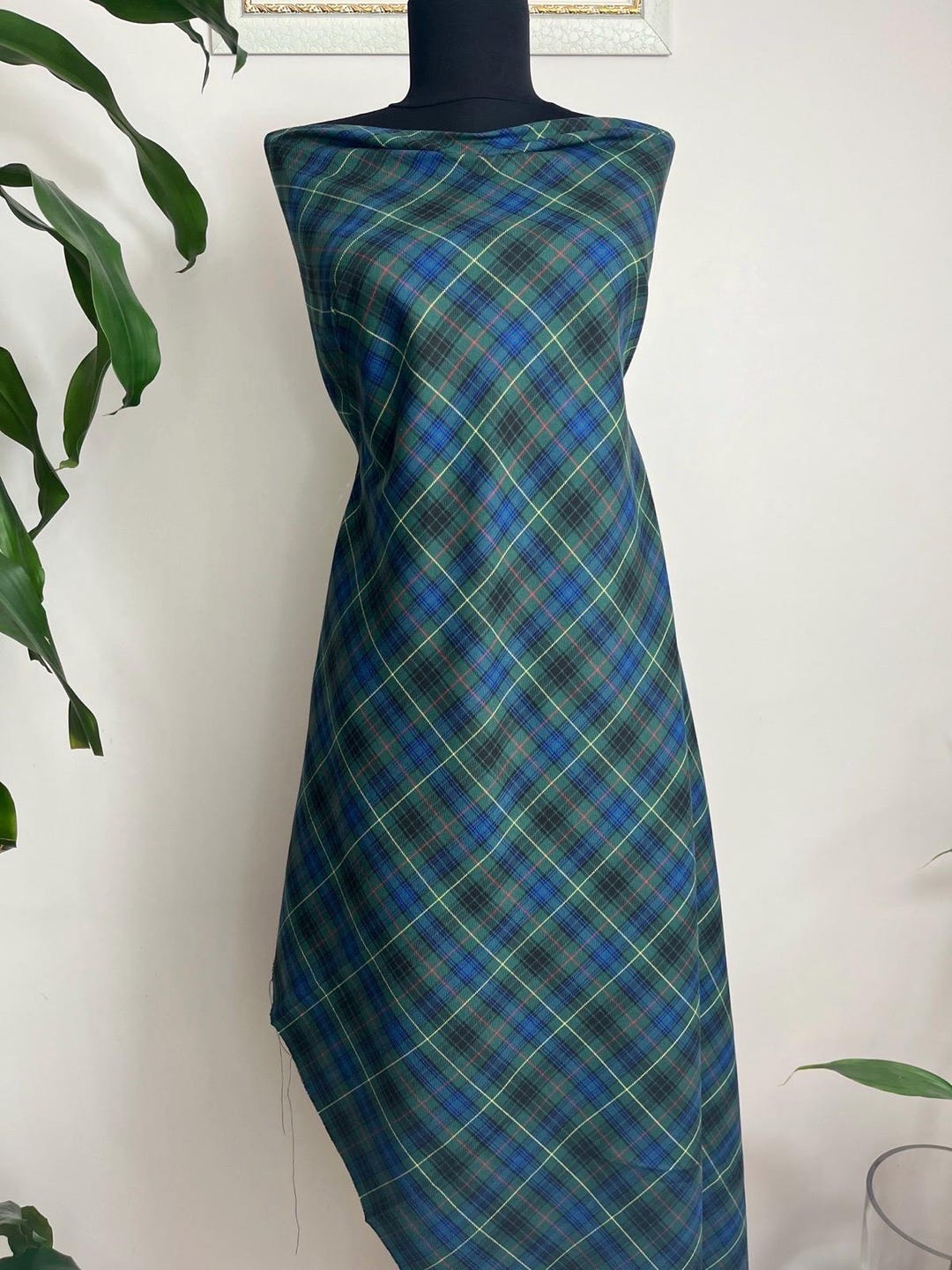 Green Navy Blue Plaid Fabric, Wide 59in, Poyviscose Tartan, Jackets, Skirt, Poncho, Drapery, Vest, Dress, Craft Supply, Douglas Modern, - Etsy Green Navy Blue Plaid Fabric, Wide 59in, Poyviscose Tartan, Jackets, Skirt, Poncho, Drapery, Vest, Dress, Craft Supply, Douglas Modern, - Etsy