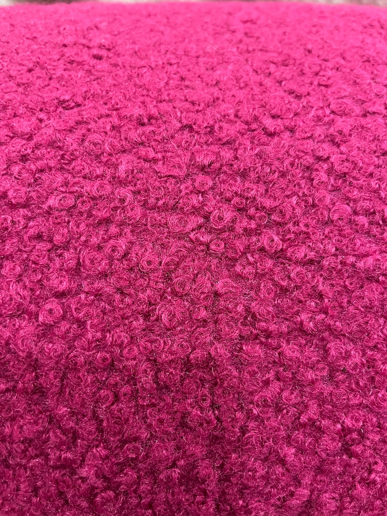 Boucle Fabric, 15 colors curled Sherpa Teddy plush, wide 59', Upholstery, Furnishing, Thick, chair, sofa, couch, pillow, decor, stuffed toys image 9