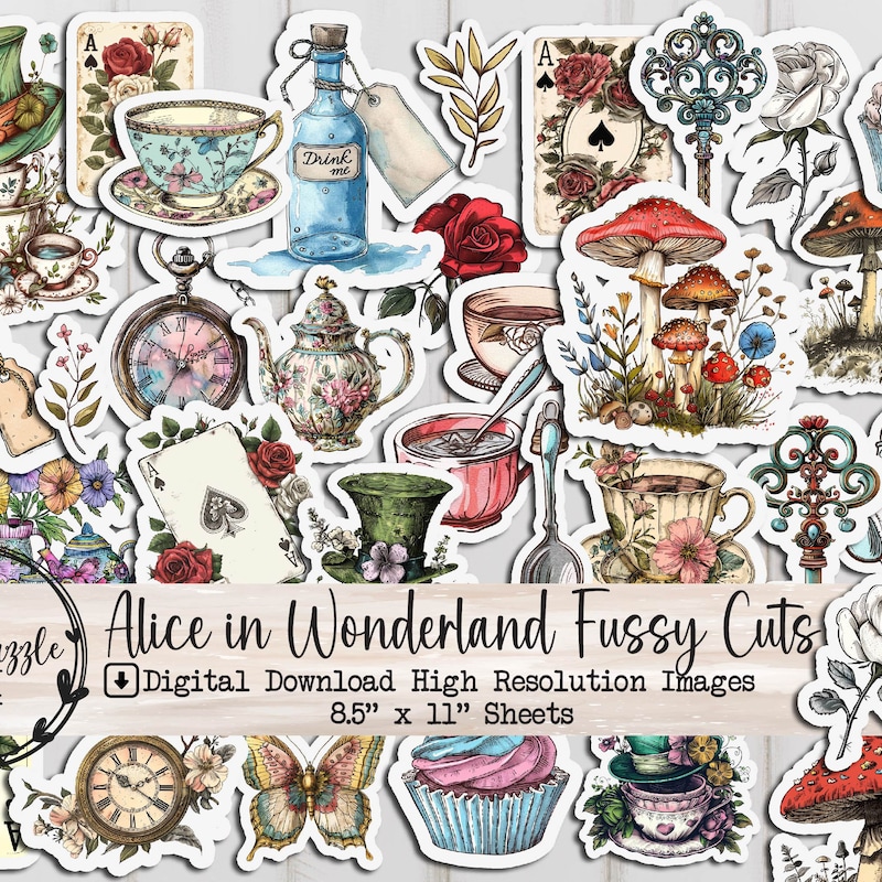 Alice in Wonderland Teapot Printable - Etsy