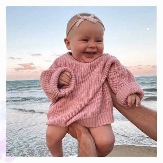 Unisex Baby Sweater /newborn Girls Minimalist Outfit /winter Etsy