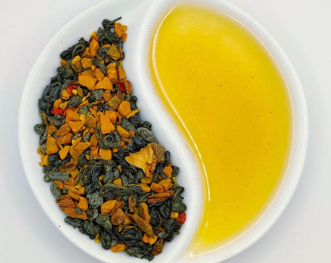 BOWSERS FIREBALL: A spicy loose leaf Green Tea blend Inspired By Mario Brothers